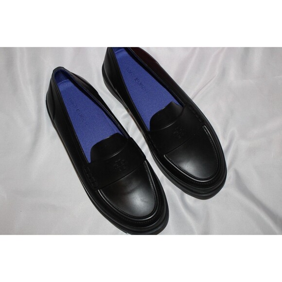 TORY BURCH WOMEN'S CLASSIC RAIN LOAFER BLACK SZ 7 NIB 248 - Picture 5 of 7